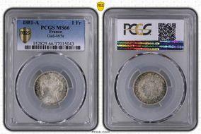 1881-A 1 Fr Gad-465a F-216 MS66