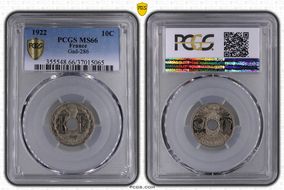 1922 10C Gad-286 F-138 MS66