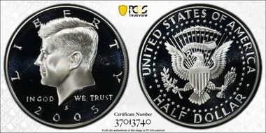 2005-S 50C Silver PR70DCAM