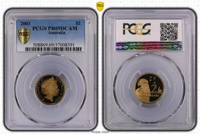 2003 $2 PR69DCAM