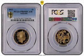 2012 $1 PR69DCAM