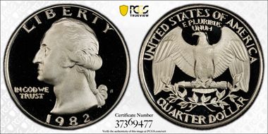1982-S 25C PR69DCAM
