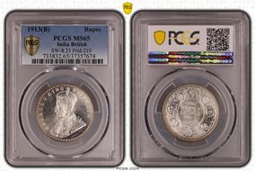 1913(B) Rupee SW-8.23 Prid-219 MS65