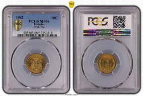 1942 10C KM-76a MS66