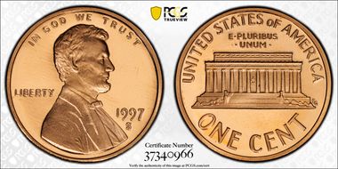 1997-S 1C PR69DCAM