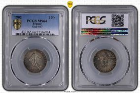 1902 1 Fr Gad-467 F-217 MS64