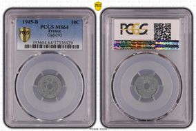 1945-B 10C Gad-292 F-143 MS64