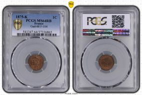 1875-K 1C Gad-88 F-104 MS64RB