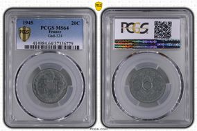 1945 20C Gad-324 F-155 MS64