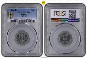 1944-B 50C Gad-425 F-196 MS66