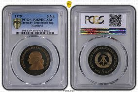 1978 5 Mk Klopstock PR69DCAM