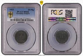 1921 10 Pfg Zinc J-299 MS66