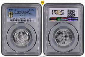 1922-A 3 Mk J-302 MS67