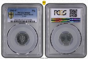1943-F Pfg J-369 MS65