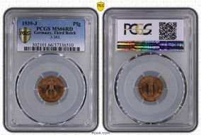 1939-J Pfg J-361 MS66RD
