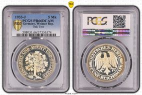 1933-J 5 Mk Oak Tree J-331 PR66DCAM