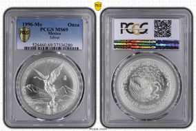 1996-Mo Onza Libertad Ag MS69