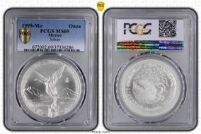 1999-Mo Onza Libertad Ag MS69