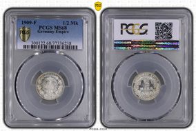 1909-F 1/2 Mk J-16 MS68