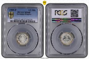 1909-F 1/2 Mk J-16 MS68