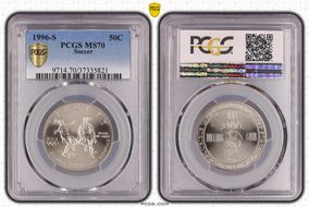 1996-S 50C Soccer MS70
