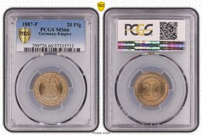 1887-F 20 Pfg J-6 MS66