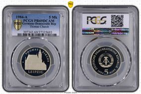 1984-A 5 Mk Thomas Church PR69DCAM