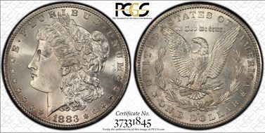 1883-S $1 MS64+