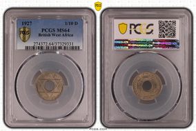 1927 1/10D KM-7 MS64