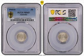 1944-S 3D MS65