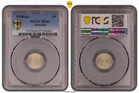 1938(m) 3D KM-37 Ag MS63