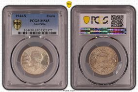 1944-S Florin KM-40  Ag MS65