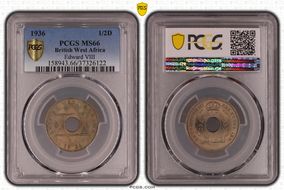 1936 1/2D Edward VIII MS66