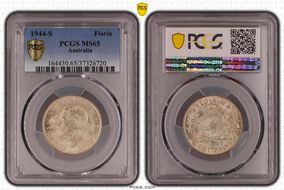 1944-S Florin KM-40  Ag MS65