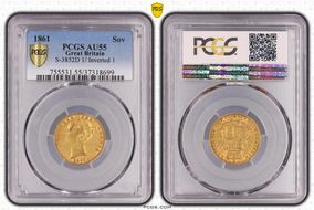 1861 Sov S-3852D 1/ Inverted 1 AU55