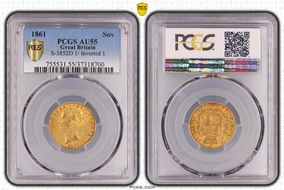 1861 Sov S-3852D 1/ Inverted 1 AU55