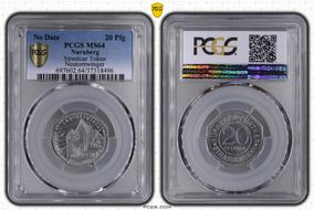 No Date 20 Pfg Streetcar Token Neutorzwinger MS64