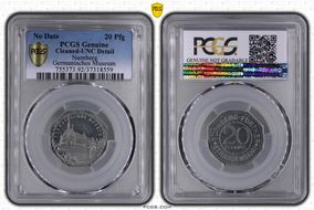 No Date 20 Pfg Streetcar Token Germanisches Museum N1