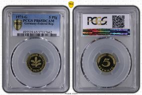 1971-G 5 Pfg PR65DCAM