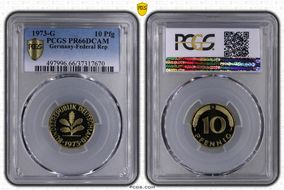 1973-G 10 Pfg PR66DCAM