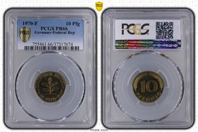 1970-F 10 Pfg PR66