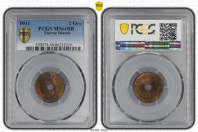 1941 2 Øre MS64RB