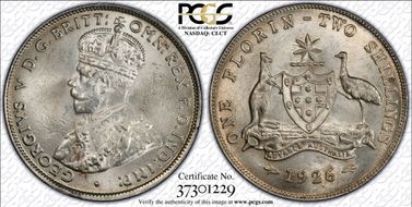 1926(m & sy) Florin MS64