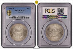 1909-A 3 Mk J-82 MS67