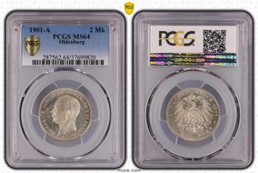 1901-A 2 Mk J-94 MS64