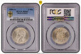 1884-A 2 Mk J-120 MS63