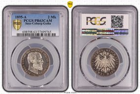 1895-A 2 Mk J-145 PR63CAM