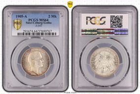 1905-A 2 Mk J-147 MS64