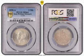 1898-A 2 Mk J-156 MS64