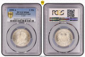 1898-A 2 Mk J-164 MS66